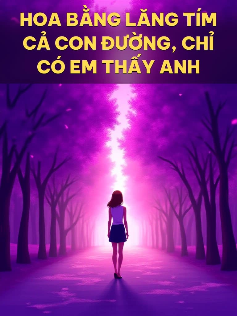 Hoa Bằng Lăng Tím Cả Con Đường, Chỉ Có Em Thấy Anh - Cover image