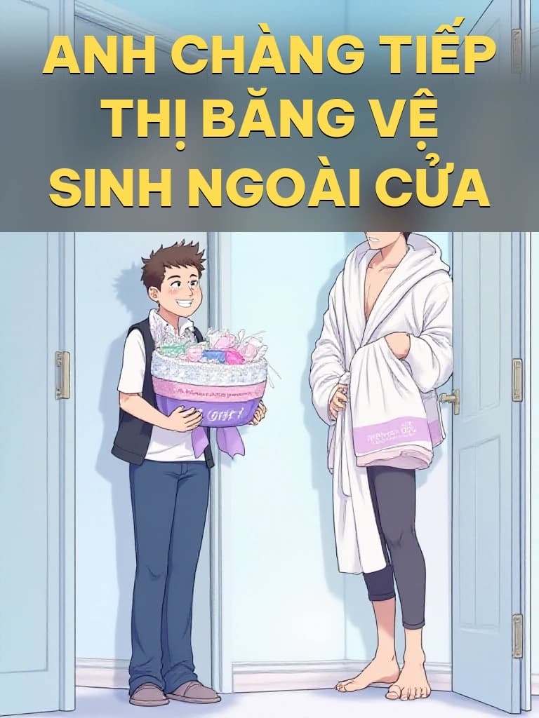 Anh Chàng Tiếp Thị Băng Vệ Sinh Ngoài Cửa - Cover image