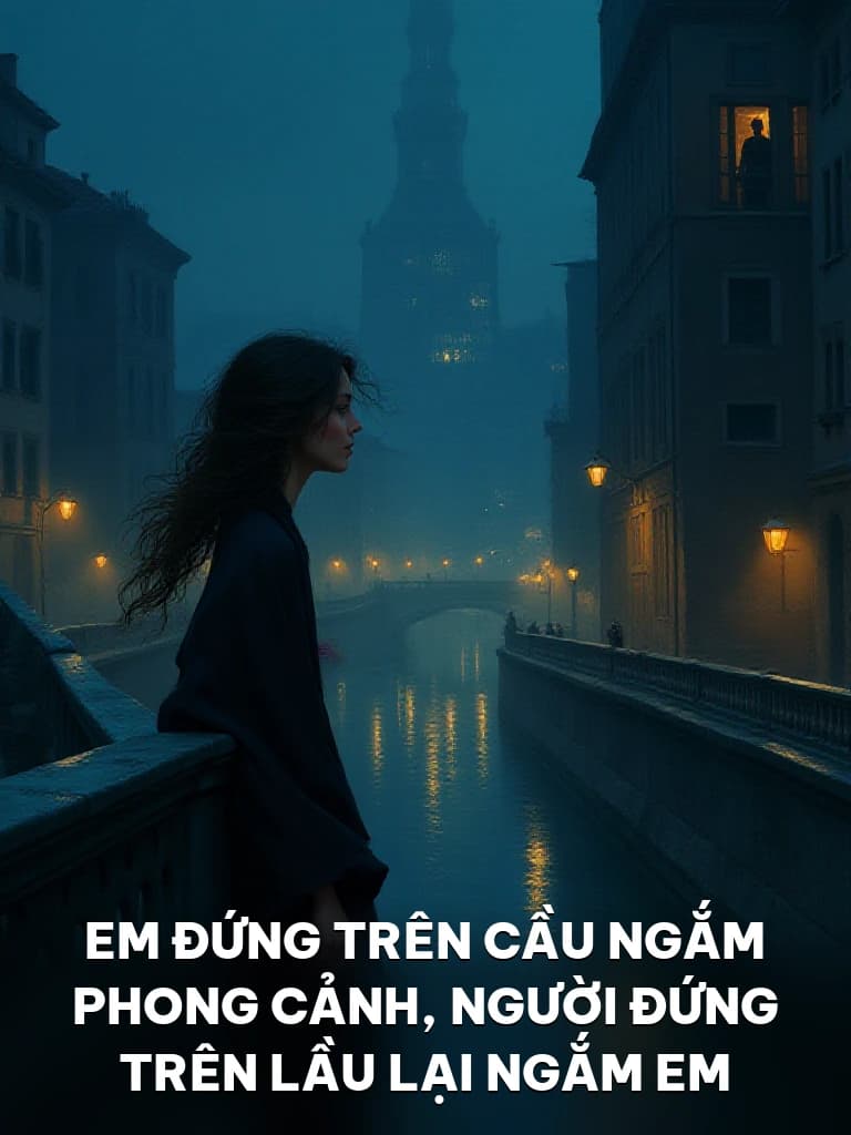 Em Đứng Trên Cầu Ngắm Phong Cảnh, Người Đứng Trên Lầu Lại Ngắm Em - Cover image