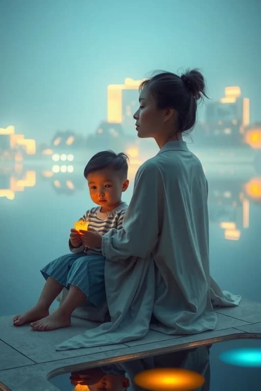 Cha Mẹ Nuôi Con Biển Hồ Lai Láng - Cover image
