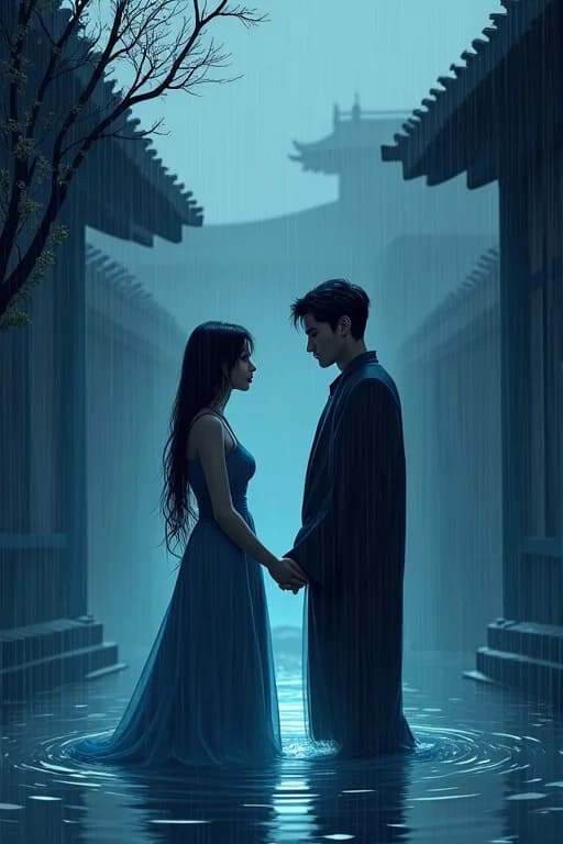 Đúng Lúc Gặp Mưa Không Ngớt - Trầm Tiêu Chi - Cover image