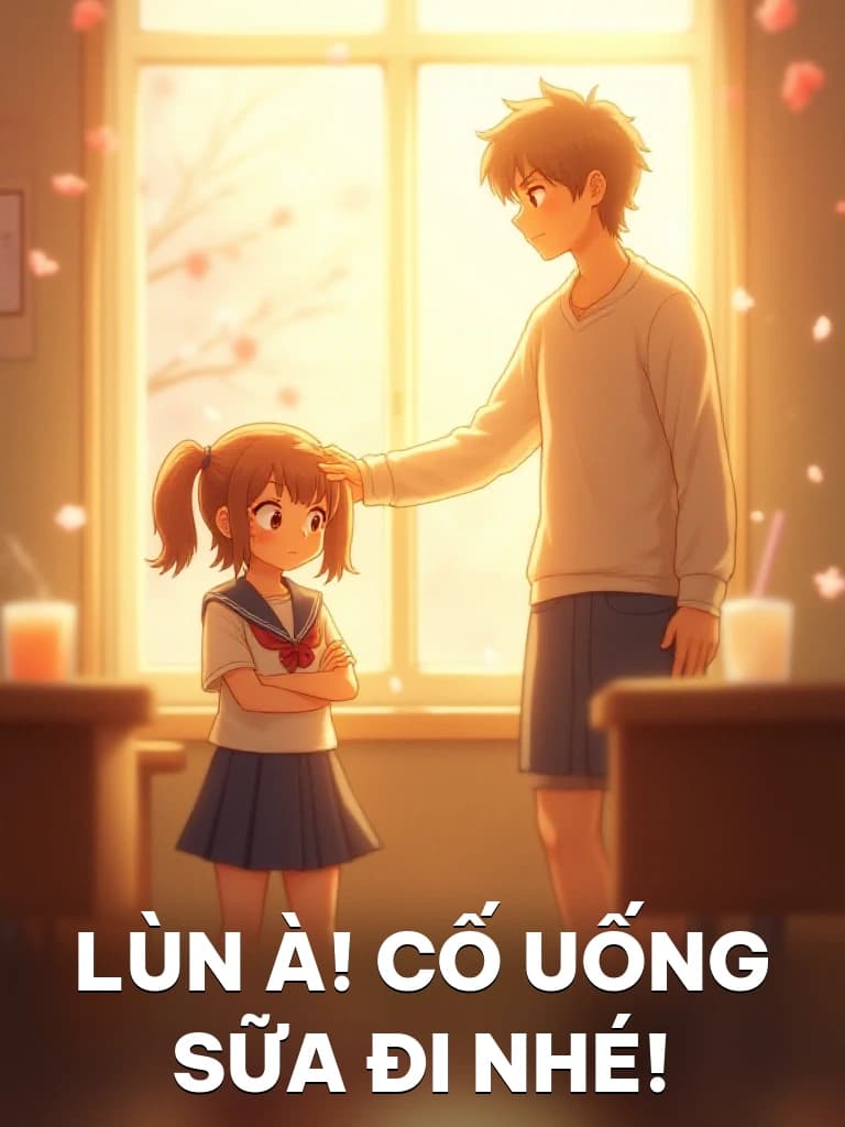 Lùn À! Cố Uống Sữa Đi Nhé! - Cover image