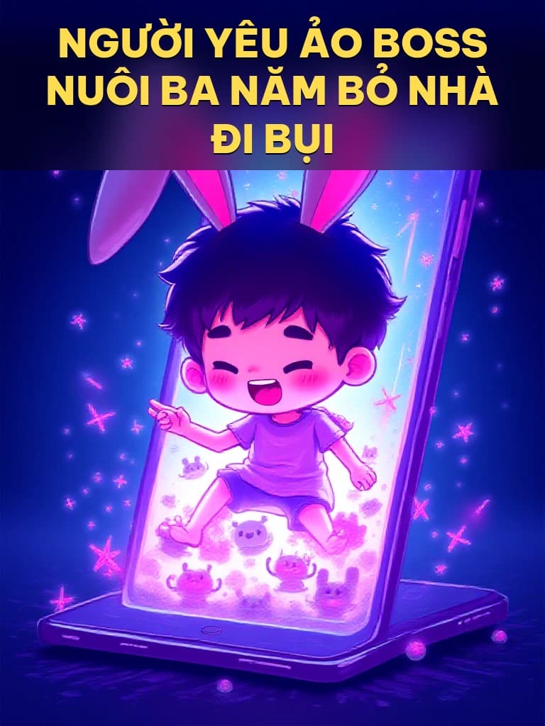Người Yêu Ảo Boss Nuôi Ba Năm Bỏ Nhà Đi Bụi - Cover image