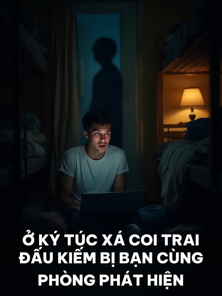 Ở Ký Túc Xá Coi Trai Đấu Kiếm Bị Bạn Cùng Phòng Phát Hiện - Cover image