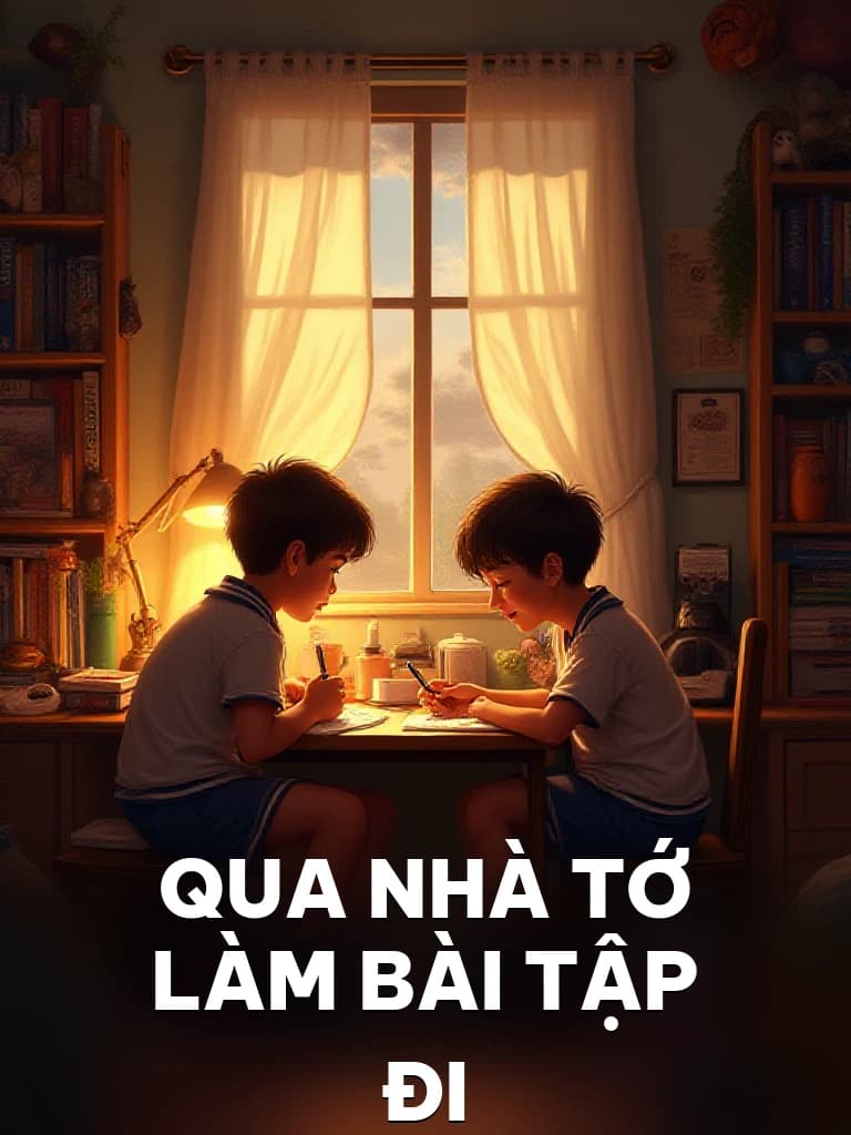 Qua Nhà Tớ Làm Bài Tập Đi - Cover image