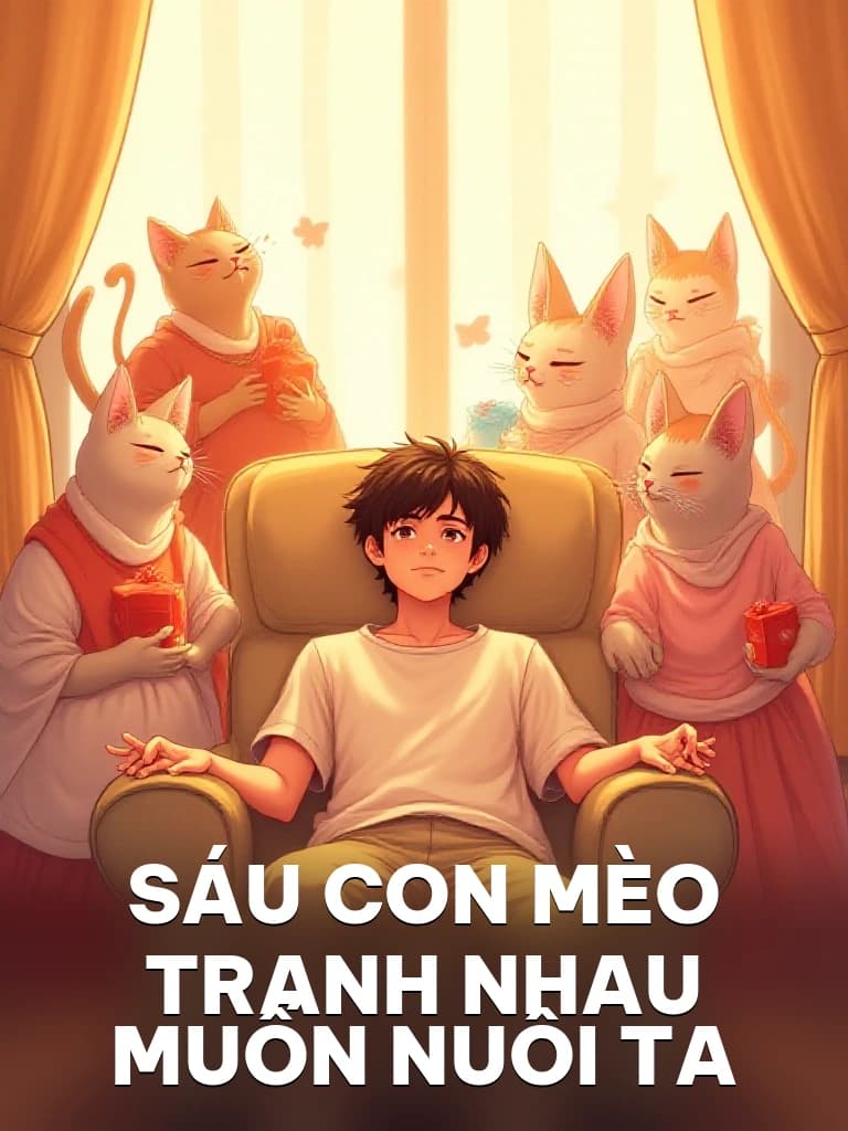 Sáu Con Mèo Tranh Nhau Muốn Nuôi Ta - Cover image