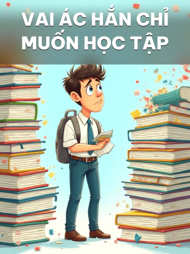 Vai Ác Hắn Chỉ Muốn Học Tập - Cover image
