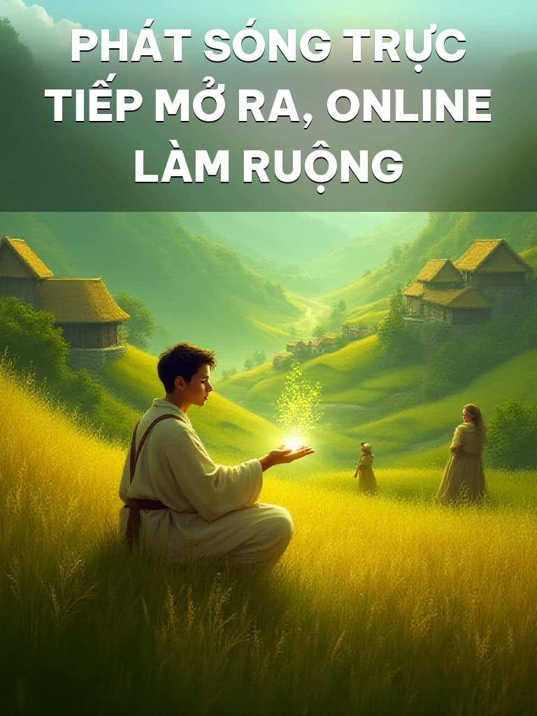 Phát Sóng Trực Tiếp Mở Ra, Online Làm Ruộng - Cover image