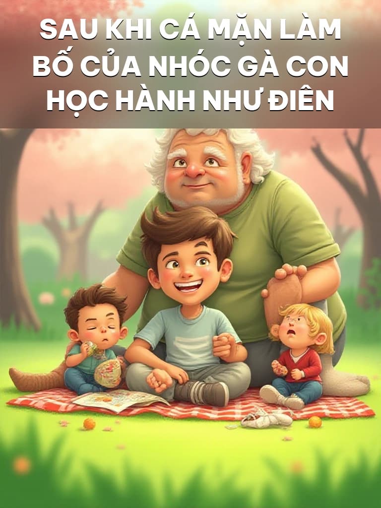 Sau Khi Cá Mặn Làm Bố Của Nhóc Gà Con Học Hành Như Điên - Cover image