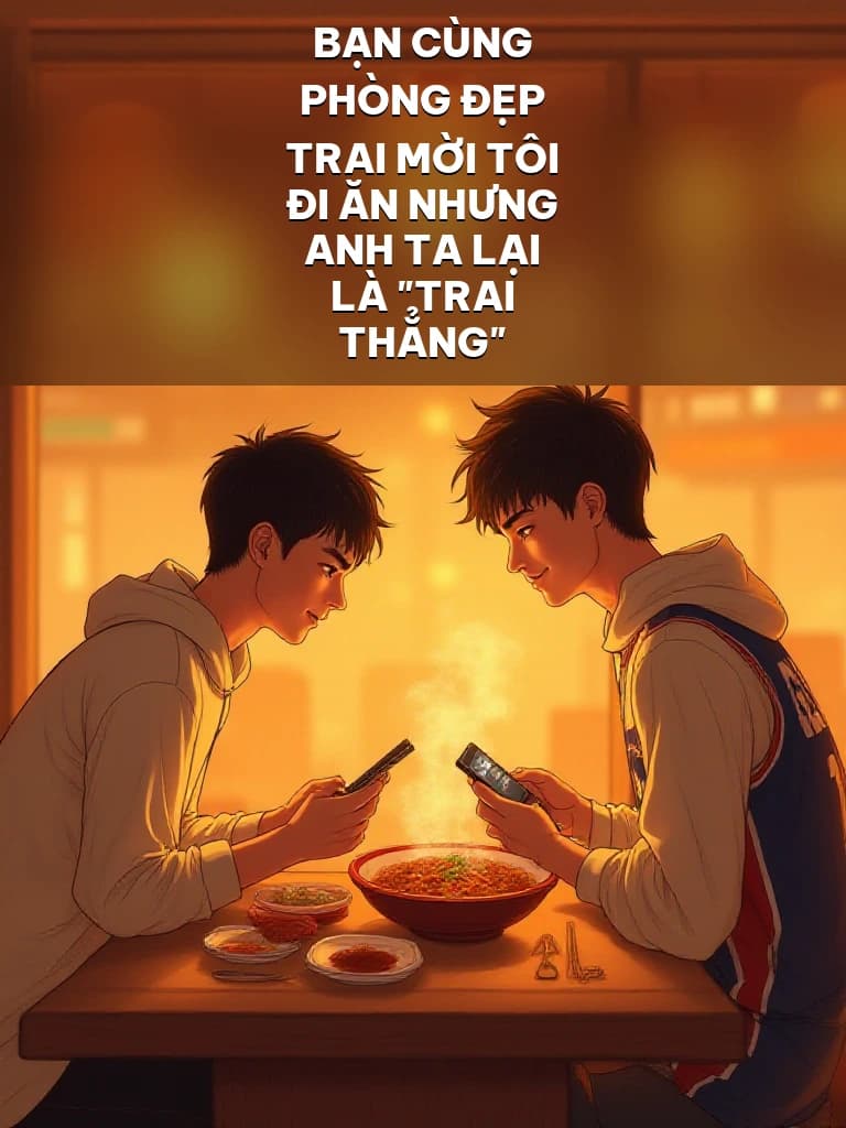 Bạn Cùng Phòng Đẹp Trai Mời Tôi Đi Ăn Nhưng Anh Ta Lại Là "Trai Thẳng" - Cover image