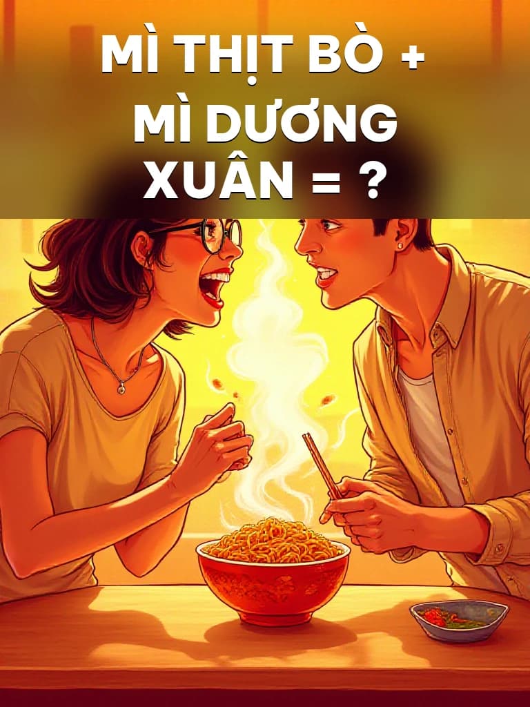 Mì Thịt Bò + Mì Dương Xuân = ? - Cover image